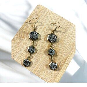 🌟 DRUZZY DROP EARRINGS -NWOT-